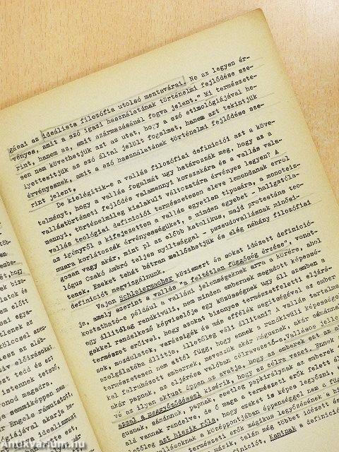 Előadások a vallás és az ateizmus történetéről I.