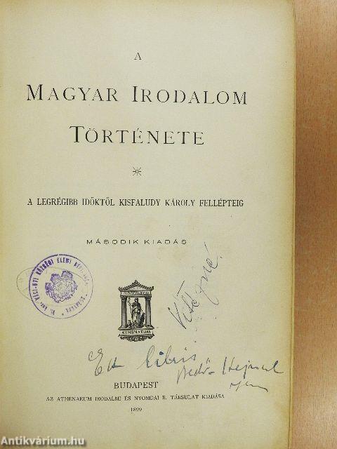 A magyar irodalom története I.