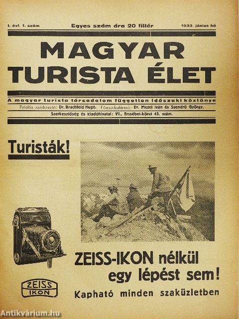 Magyar Turista Élet 1933. június-december/1934. január-december