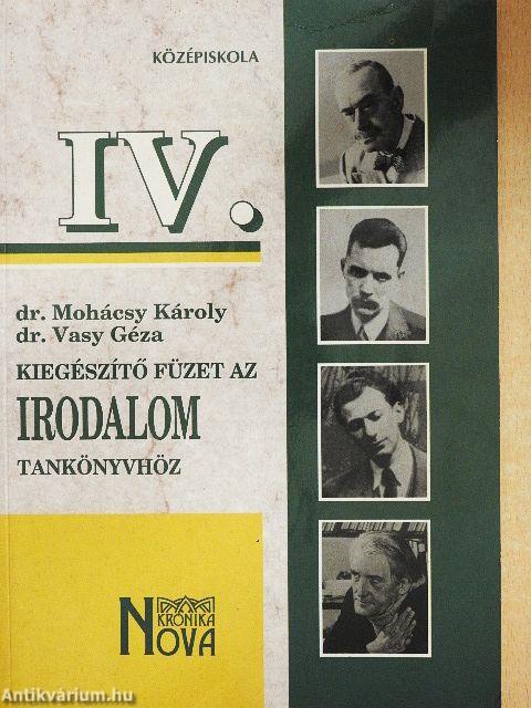 Kiegészítő füzet az irodalomtankönyvhöz