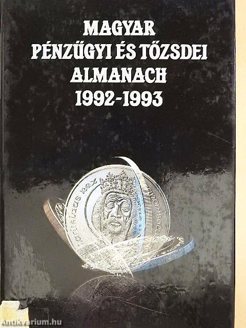 Magyar pénzügyi és tőzsdei almanach 1992-1993