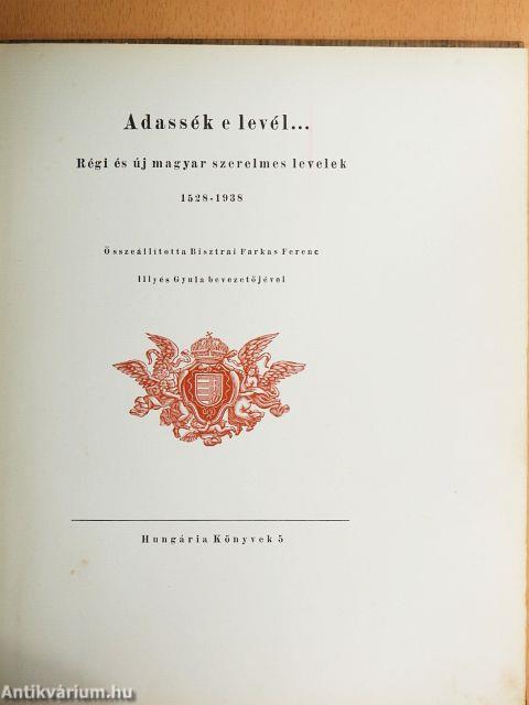Adassék e levél...
