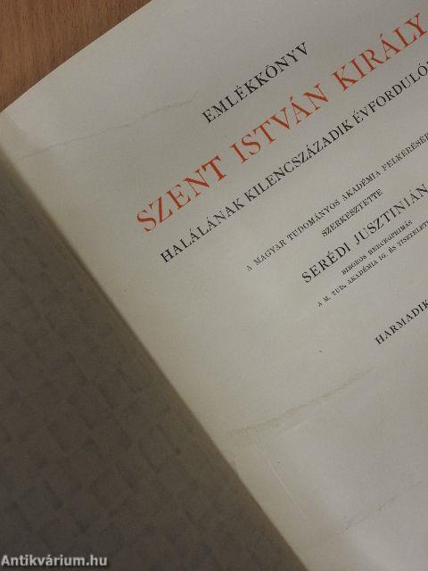 Emlékkönyv Szent István király halálának kilencszázadik évfordulóján III. (töredék)