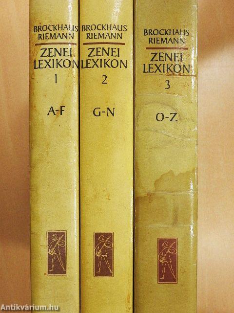 Zenei Lexikon 1-3.