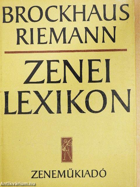 Zenei Lexikon 1-3.