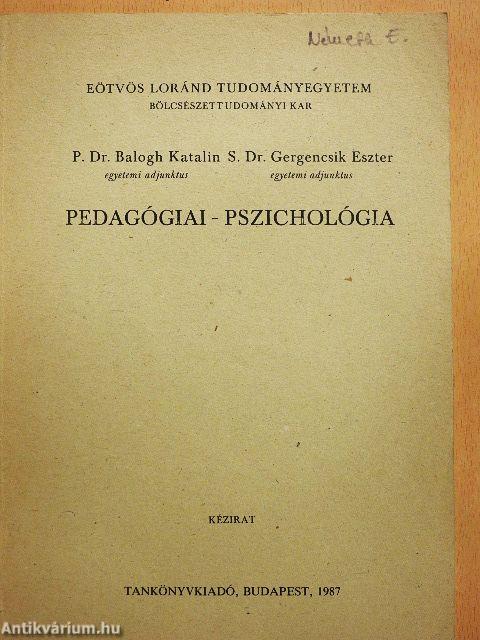 Pedagógiai-pszichológia 