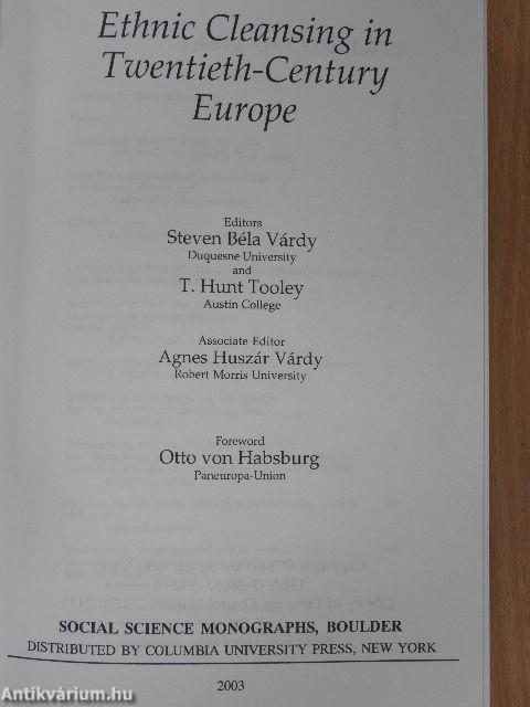 Ethnic Cleansing in Twentieth-Century Europe