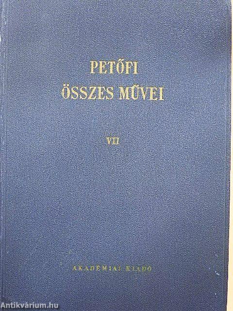 Petőfi Sándor összes művei VII.