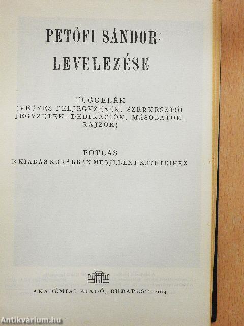 Petőfi Sándor összes művei VII.