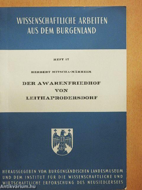 Der Awarenfriedhof von Leithaprodersdorf