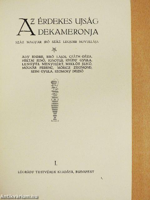 Az Érdekes Ujság Dekameronja I-X.