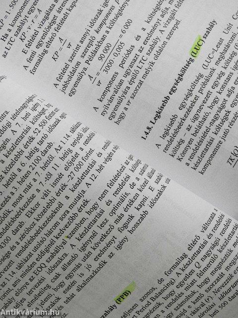 A termelésmenedzsment alapjai II.