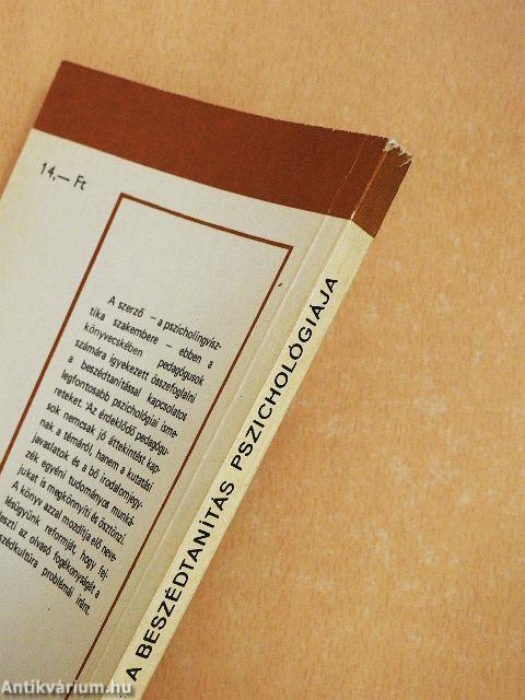 A beszédtanítás pszichológiája