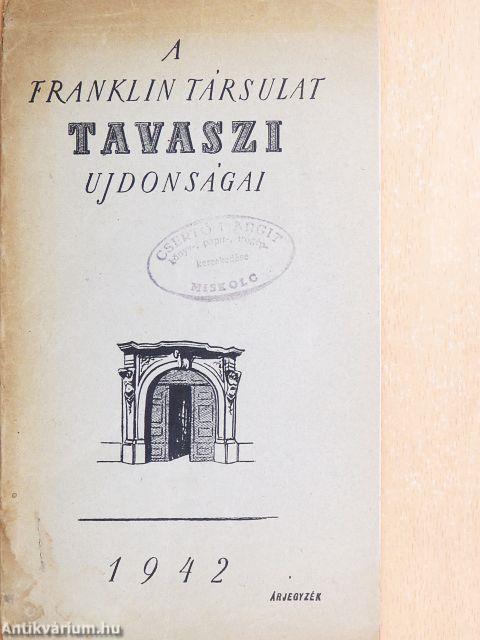 A Franklin Társulat tavaszi ujdonságai 1942