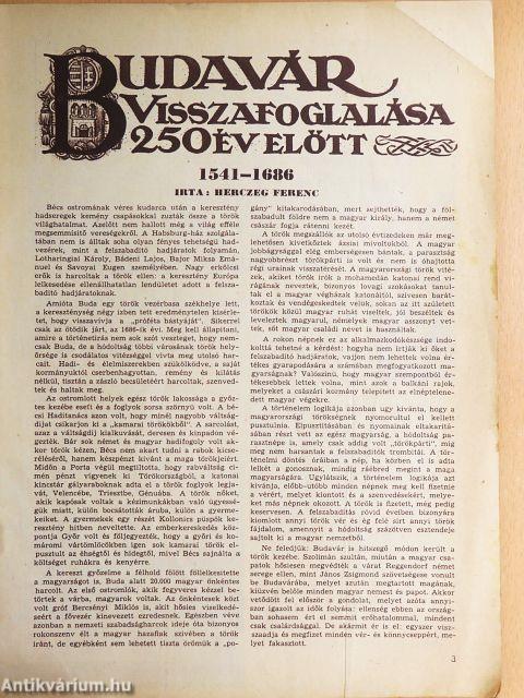 Budavár visszafoglalása 250 év előtt