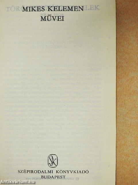 Mikes Kelemen művei