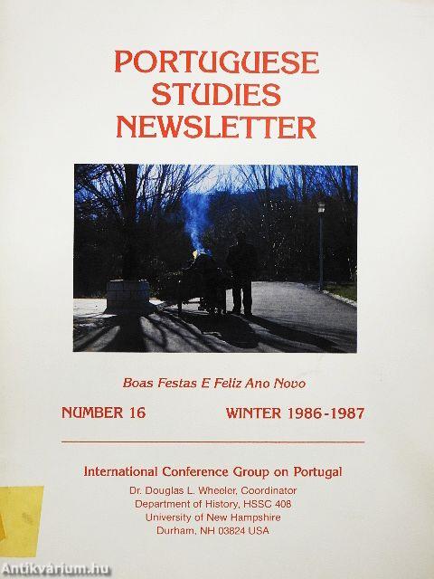 Portuguese Studies Newsletter Winter 1986-1987