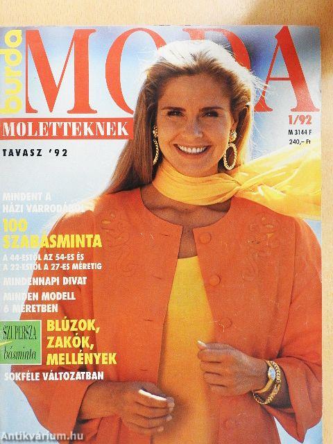 Burda Moda Moletteknek 1/92.