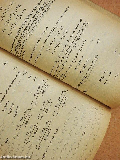 Differenciálgeometria és vektoranalízis