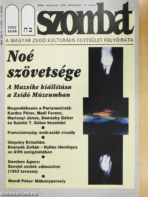 Szombat 2002. (nem teljes évfolyam)
