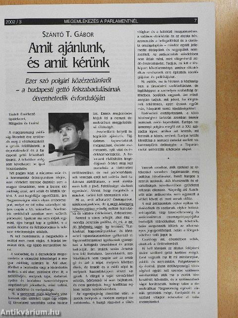 Szombat 2002. (nem teljes évfolyam)