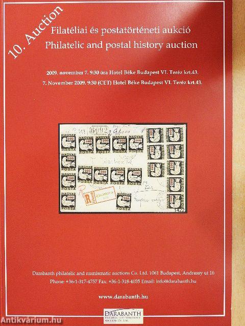 10. Filatéliai és postatörténeti aukció