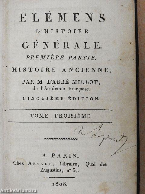 Elémens d'histoire générale I/3.