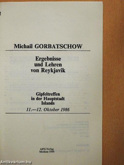 Ergebnisse und Lehren von Reykjavik