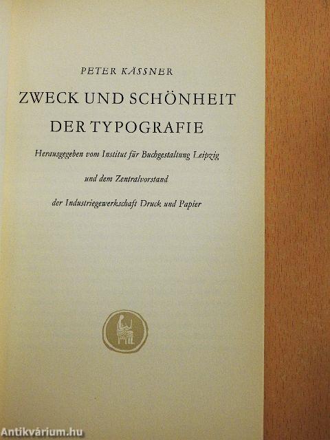 Zweck und Schönheit der Typografie