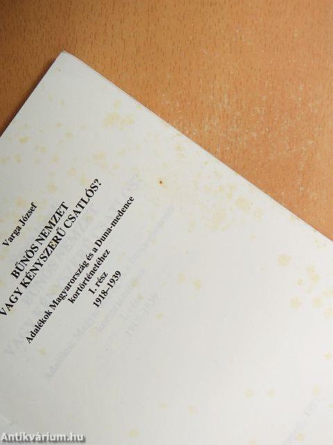 Bűnös nemzet vagy kényszerű csatlós? I.