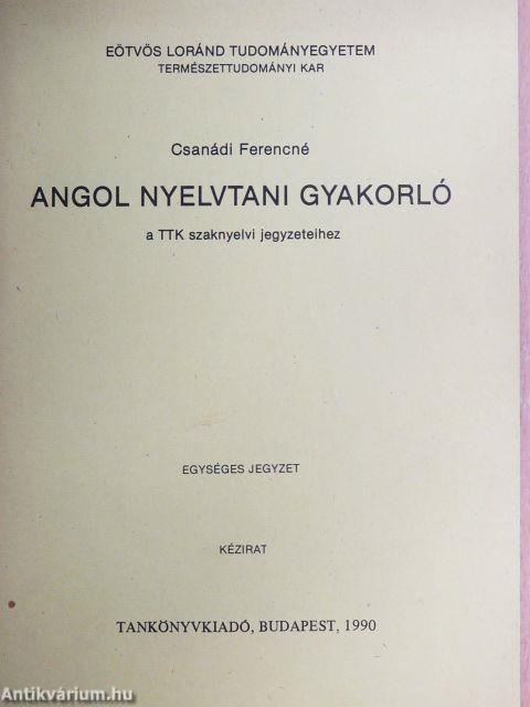 Angol nyelvtani gyakorló