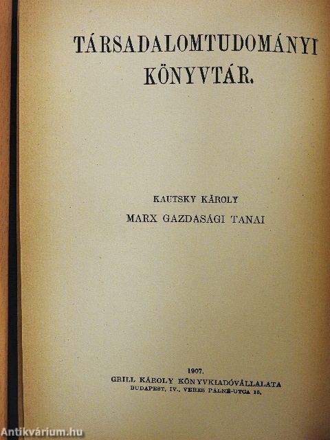 Marx gazdasági tanai