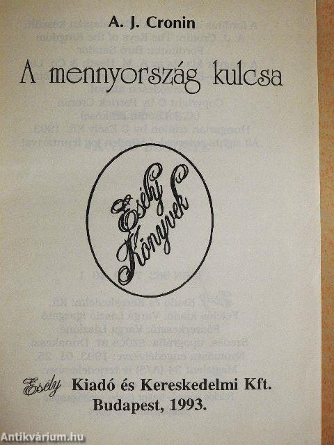 A mennyország kulcsa