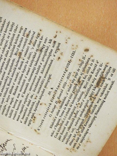 Az ó, közép és ujkorbeli földirat' és történelem' alaprajza II.