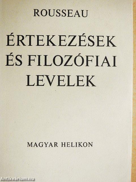Értekezések és filozófiai levelek