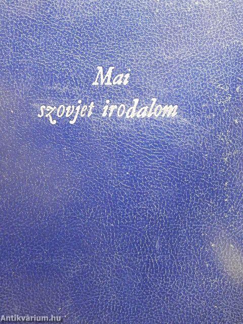 Mai szovjet irodalom