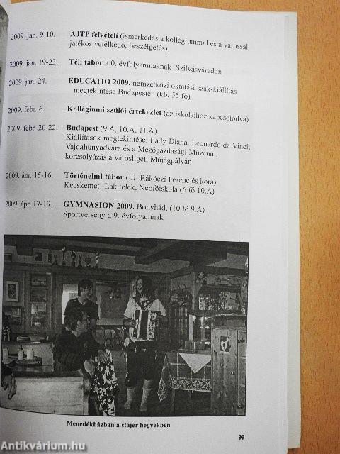 A Jurisich Miklós Gimnázium Értesítője 2008-2009