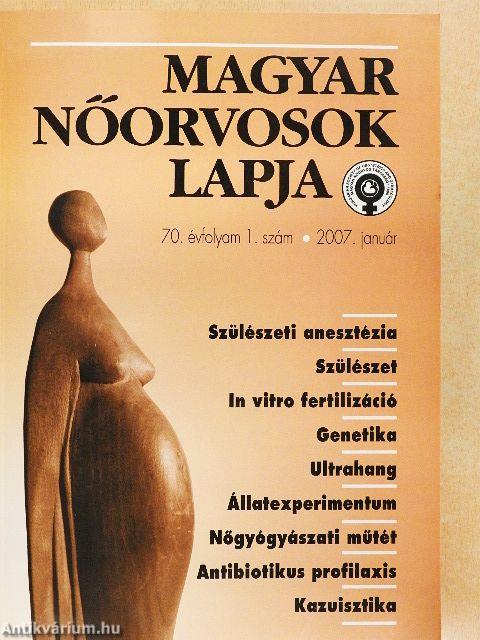 Magyar Nőorvosok Lapja 2007/1-6.