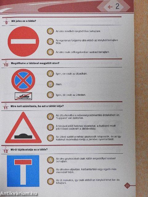 Gyakorló kérdések az elméleti KRESZ-vizsgához