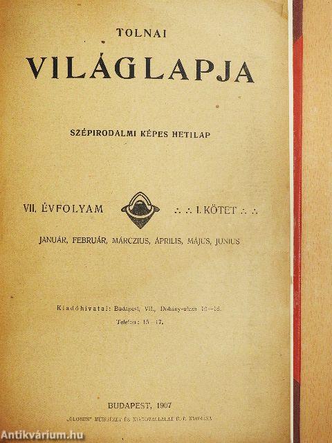 Tolnai Világlapja 1907. (nem teljes évfolyam)