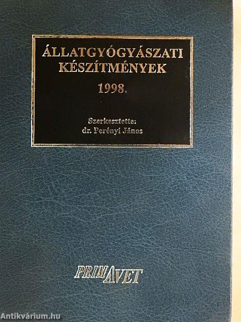 Állatgyógyászati készítmények 1998.