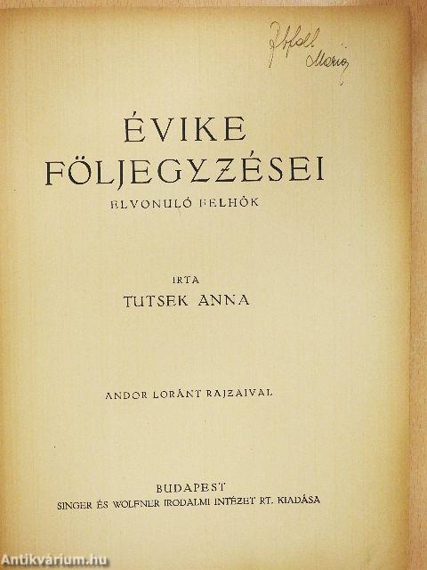 Évike följegyzései