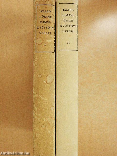 Szabó Lőrinc összegyűjtött versei I-II.