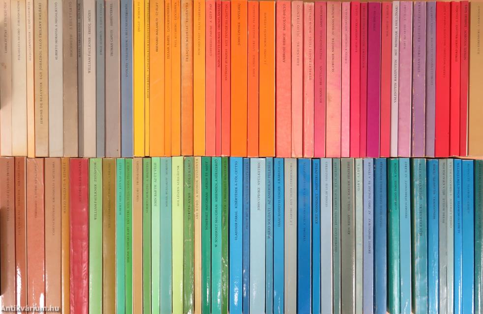 "85 kötet az Európa Zsebkönyvek sorozatból (nem teljes sorozat)"