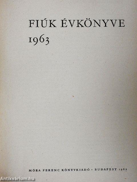 Fiúk Évkönyve 1963