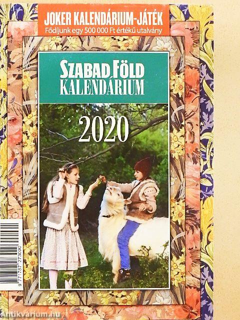 Szabad Föld kalendárium 2020.