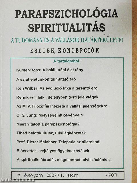 Parapszichológia-Spiritualitás 2007/1.