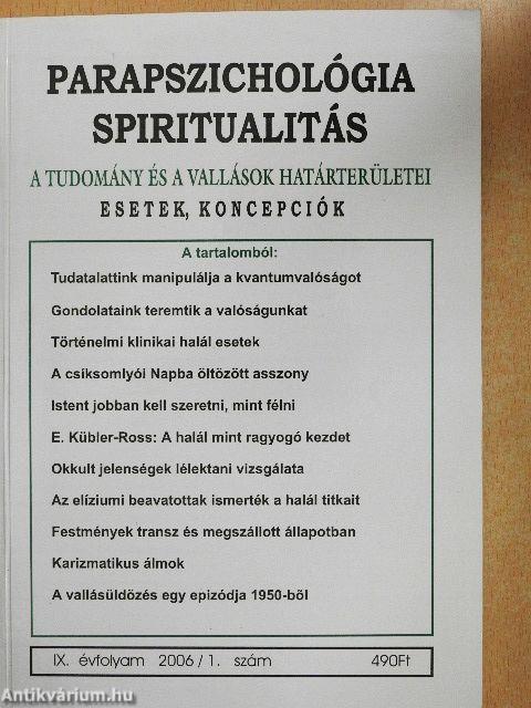 Parapszichológia-Spiritualitás 2006/1.