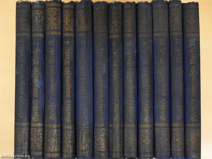 Goethes ausgewählte Werke I-XII. (gótbetűs)