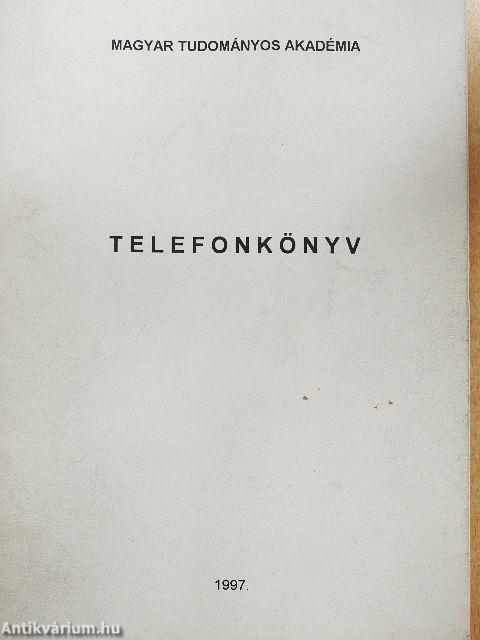 Telefonkönyv 1997.
